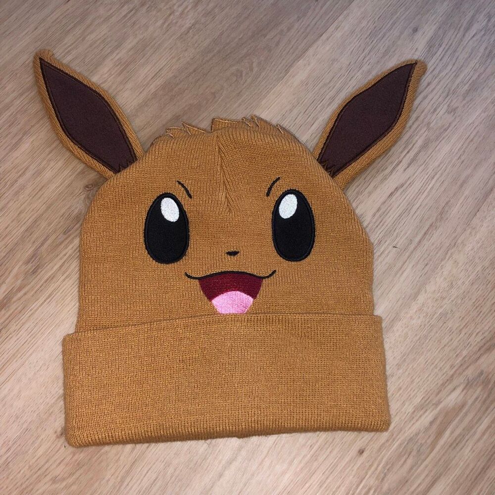 Pokémon Eevee Knit Soft Beanie Hat One Size Fits Most